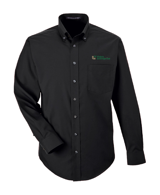 Boutique de base - D620 Chemise popeline M.L. homme - BR. 000 (AVG)