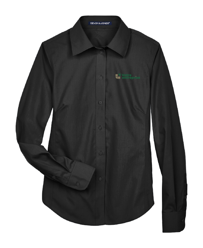 Boutique de base - D620W Women's long sleeve poplin shirt - BR. 000 (AVG)