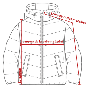 Charte de grandeur MQO00060 (S à 3XL)